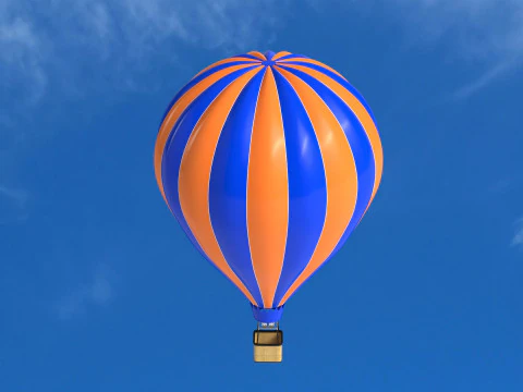 Hot Air Balloon Collection 3D Model