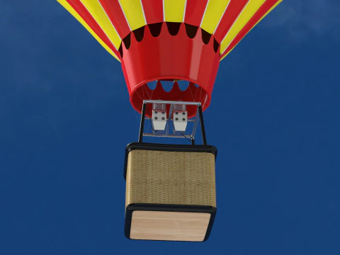 Hot Air Balloon Collection 3D Model