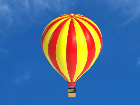 Hot Air Balloon Collection 3D Model