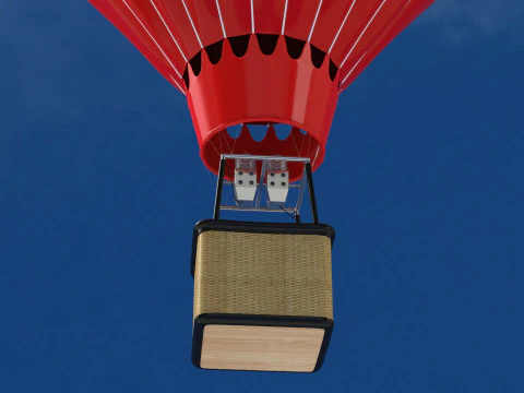 Hot Air Balloon Collection 3D Model