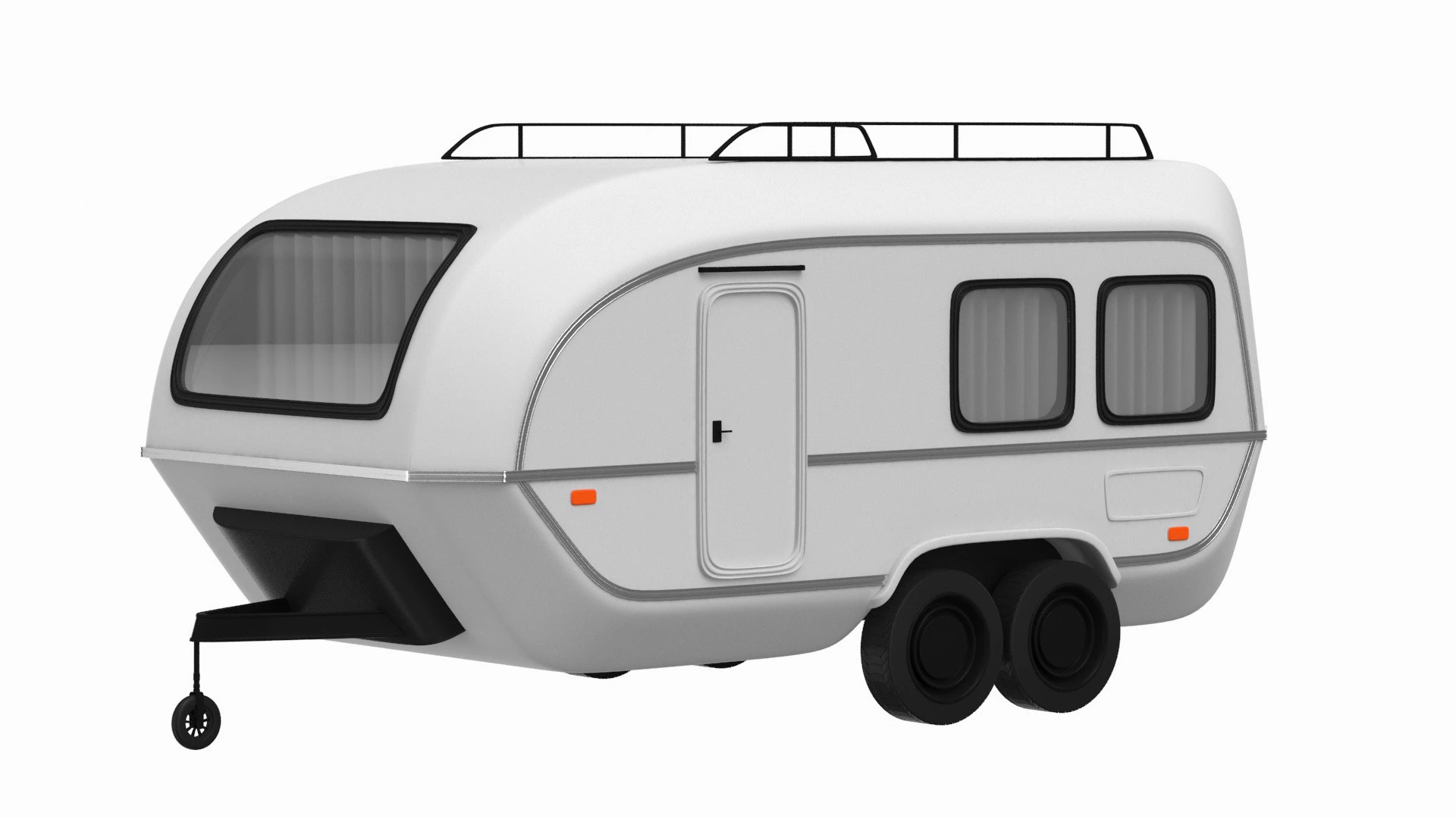 Caravan 01 3D Model .c4d .max .obj .3ds .fbx .stl .blend 
