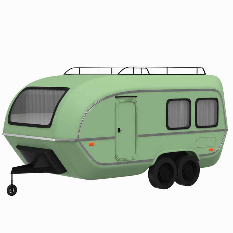 Caravan 02 3D Model .c4d .max .obj .3ds .fbx .stl .blend 