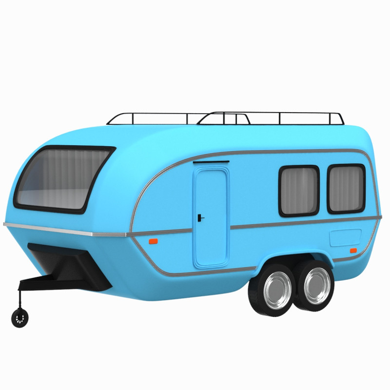 Caravan 04 3D Model .c4d .max .obj .3ds .fbx .stl .blend 