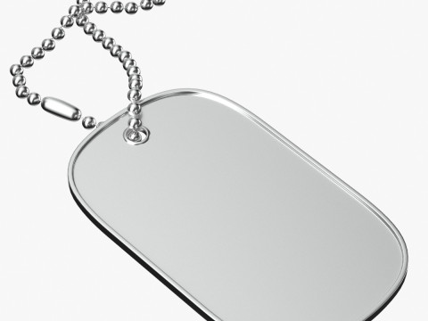 Dog Tag 01 3D Model
