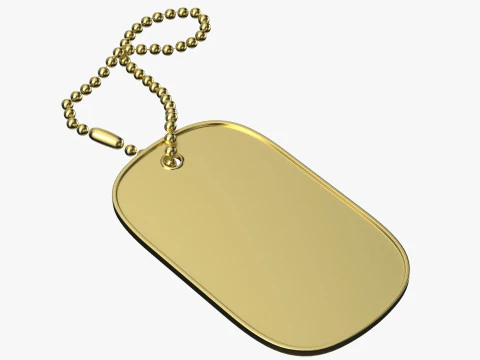 Erkennungsmarke 01 3D Modell