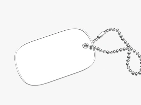 Erkennungsmarke 01 3D Modell