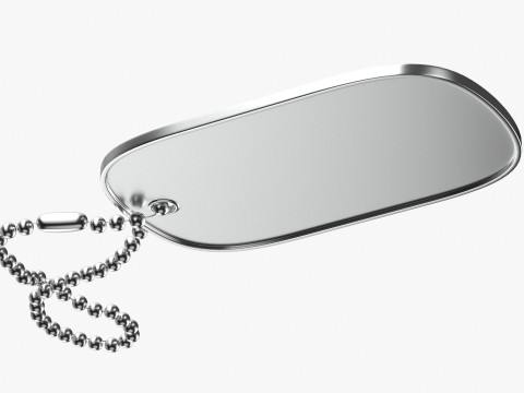 Dog Tag 01 3D Model