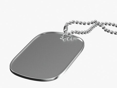 Dog Tag 01 3D Model