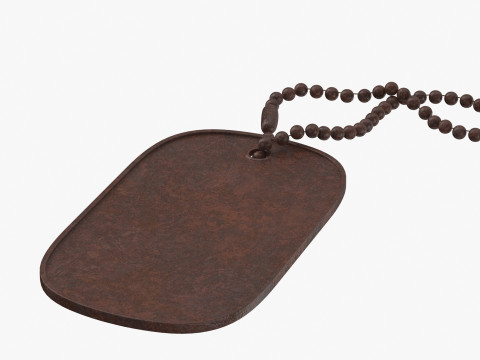 Dog Tag 01 3D Model