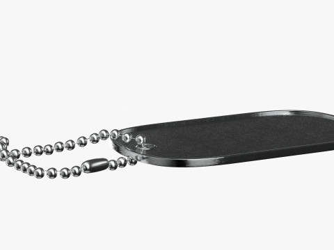 Dog Tag 01 3D Model