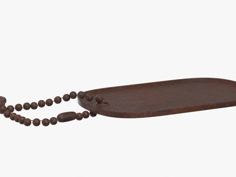 Dog Tag 01 3D Model