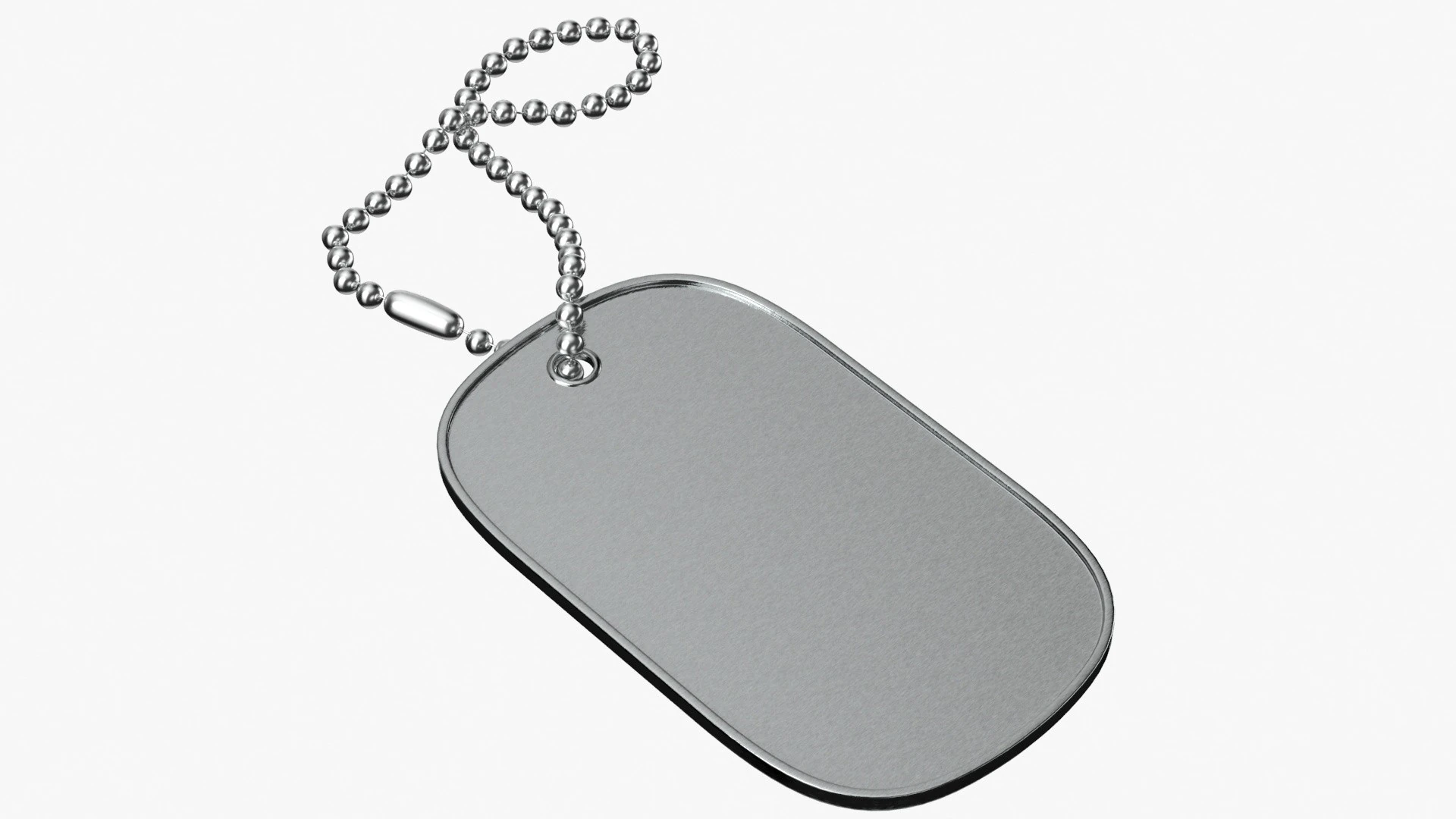 Dog Tag 02 3D Model .c4d .max .obj .3ds .fbx .stl .blend 