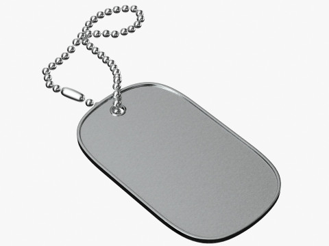 ドッグタグ02 3Dモデル