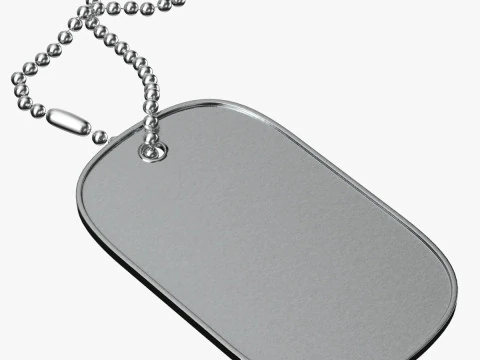 Dog Tag 02 3D Model