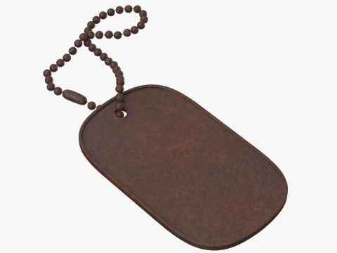 Dog Tag 02 3D Model