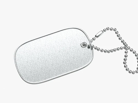 Dog Tag 02 3D Model