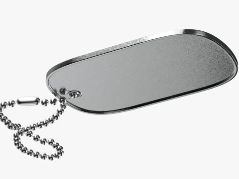 Dog Tag 02 3D Model