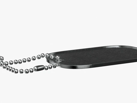 Dog Tag 02 3D Model
