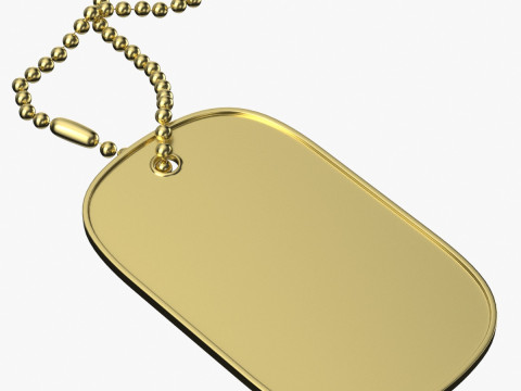 Dog Tag 03 3D Model