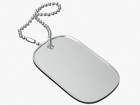 Dog Tag 03 3D Model