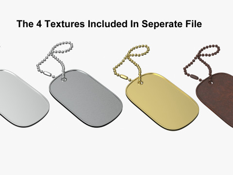 Dog Tag 03 3D Model