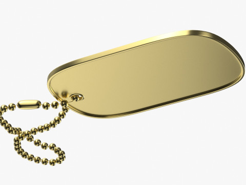 Dog Tag 03 3D Model