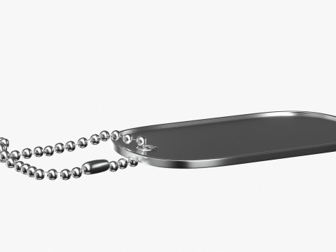 Dog Tag 03 3D Model