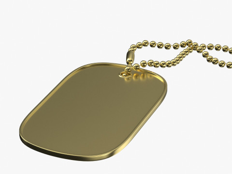 Dog Tag 03 3D Model