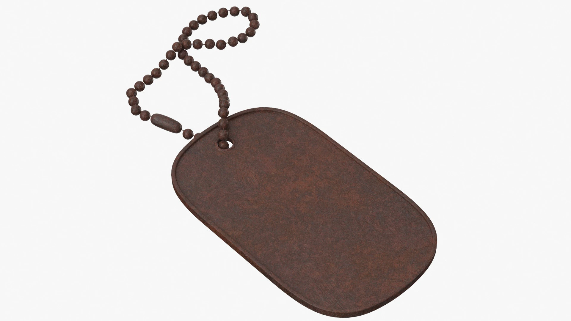 Dog Tag 04 3D Model .c4d .max .obj .3ds .fbx .stl .blend