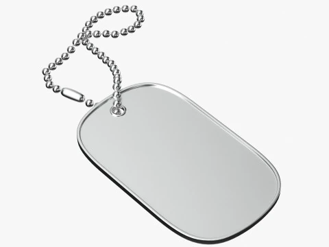 Dog Tag 04 3D Model