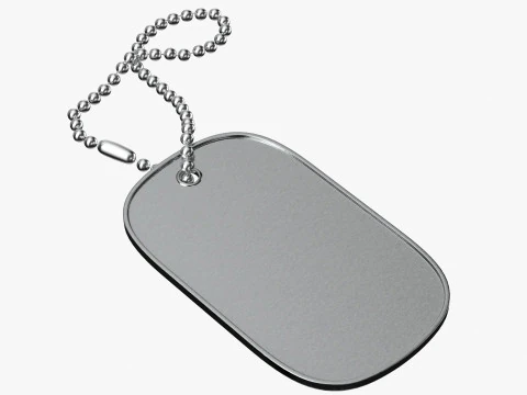 Dog Tag 04 3D Model