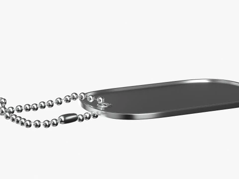 Dog Tag 04 3D Model