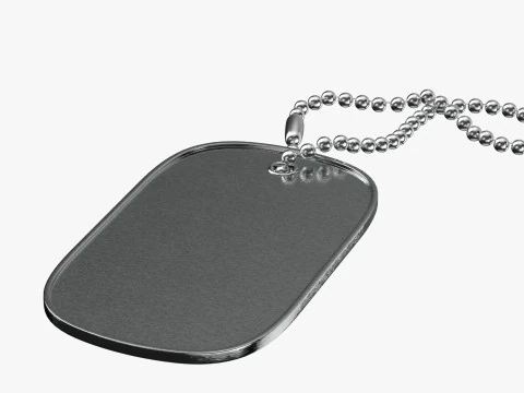 Dog Tag 04 3D Model