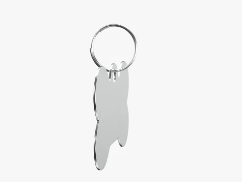 Dog Collar Tag 01 3D Model