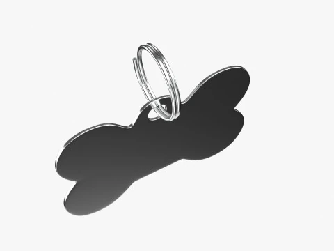 Dog Collar Tag 01 3D Model