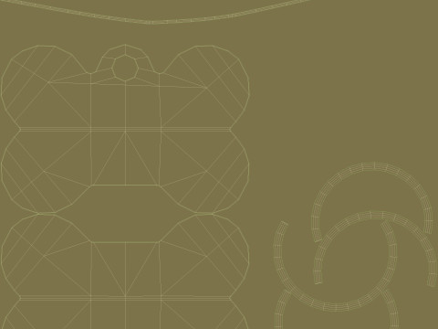 Dog Collar Tag 02 3D Model