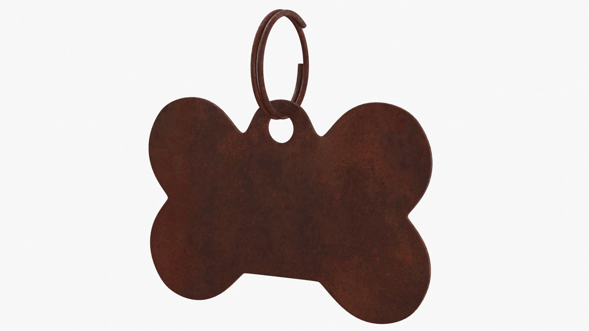 Dog Collar Tag 03 3D Model .c4d .max .obj .3ds .fbx .stl .blend 