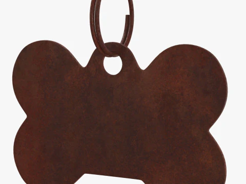 Dog Collar Tag 03 3D Model