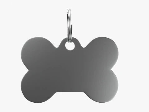 Dog Collar Tag 03 3D Model