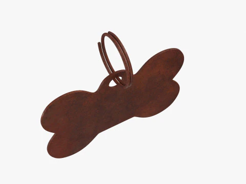 Dog Collar Tag 03 3D Model