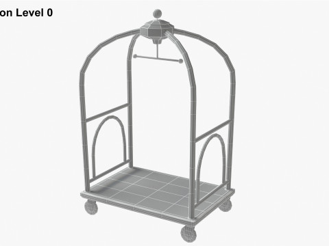 Hotel Cart 02 3D Model