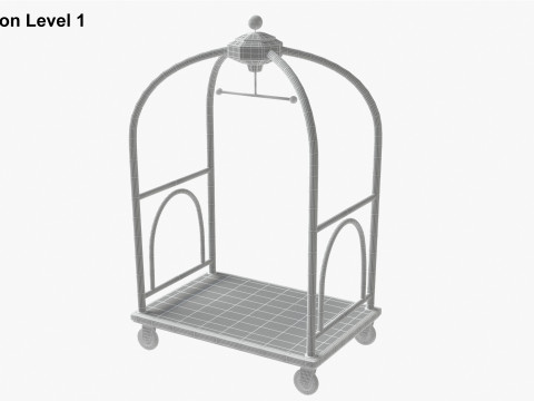 Hotel Cart 02 3D Model