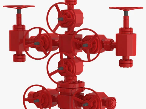 Oil Wellhead 3D Model