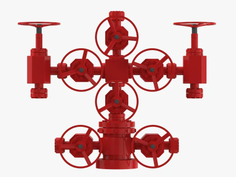 Oil Wellhead 3D Model