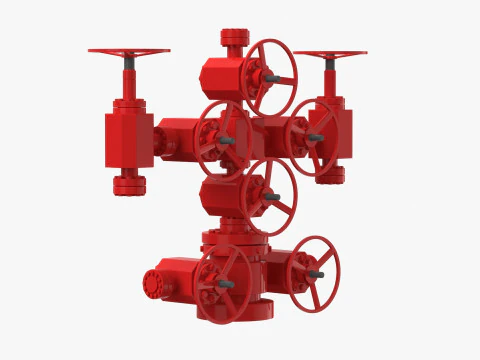 Oil Wellhead 3D Model