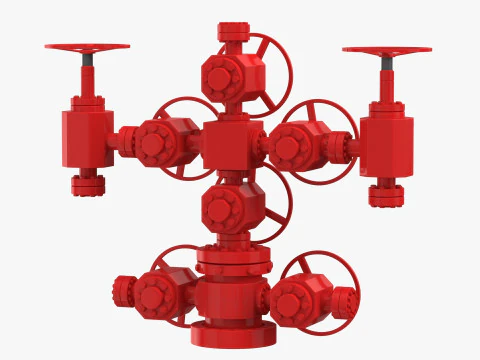Oil Wellhead 3D Model