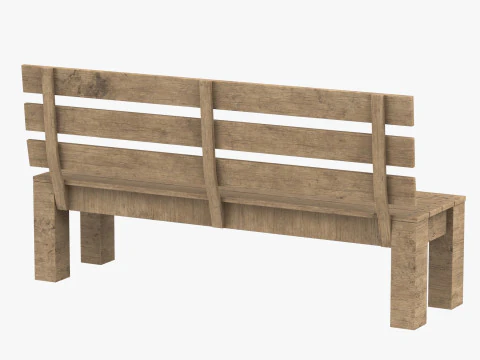 Park Bankı 3D Model