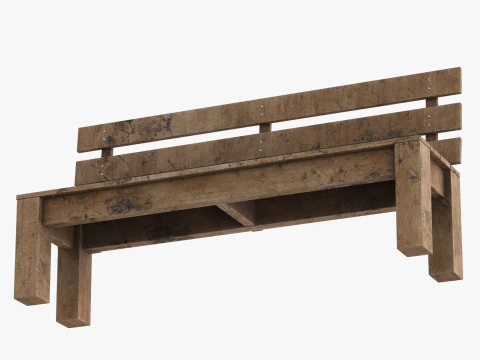 Park Bench 02 3D Model