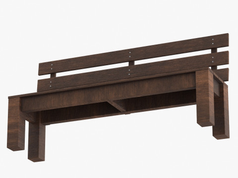 पार्क बेंच 03 3D मॉडल
