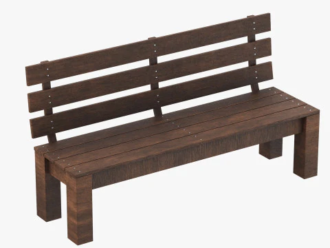 Park Bench 03 3D Model